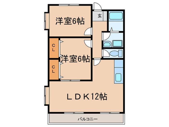フリーダム中村の物件間取画像
