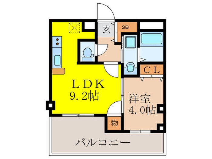 Lucir西三国の物件間取画像