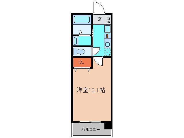 レジディア三宮東の物件間取画像