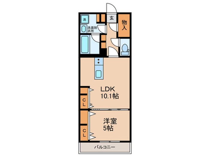 エスタジオ針中野の物件間取画像