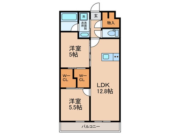 エスタジオ針中野の物件間取画像