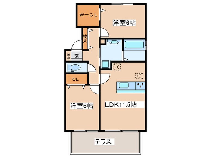 シュトラール喜連の物件間取画像