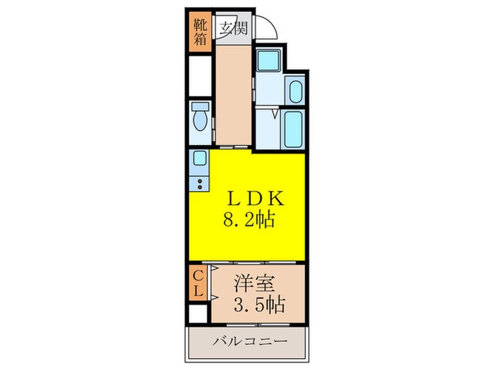 ﾌｧｰｽﾄﾌｨｵｰﾚ新大阪ｸﾞﾗﾝﾃﾞの物件間取画像