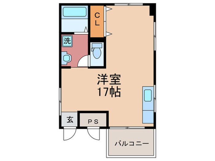 二条コーポの物件間取画像