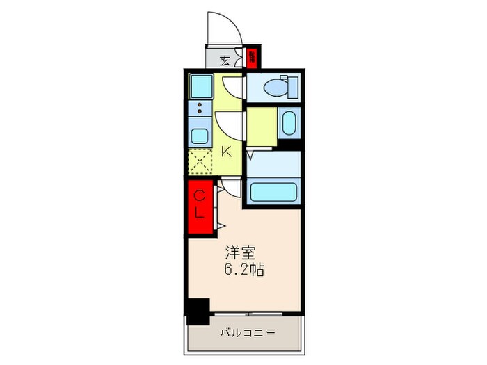 プレサンス上町台夕陽丘(108)の物件間取画像
