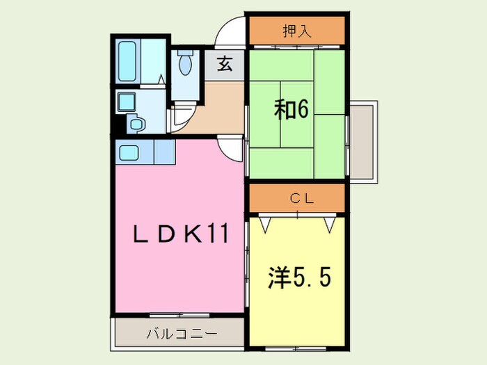 リンデンバウム清風の物件間取画像