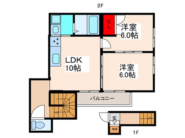 エルム新石切の物件間取画像
