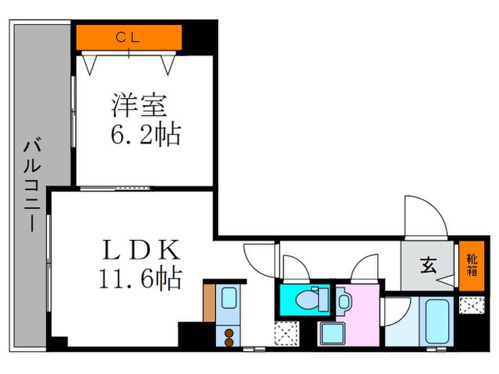 アクアレリスト今出川の物件間取画像