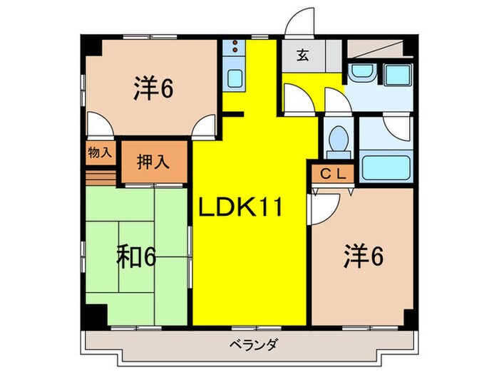 シャトー 仁川の物件間取画像