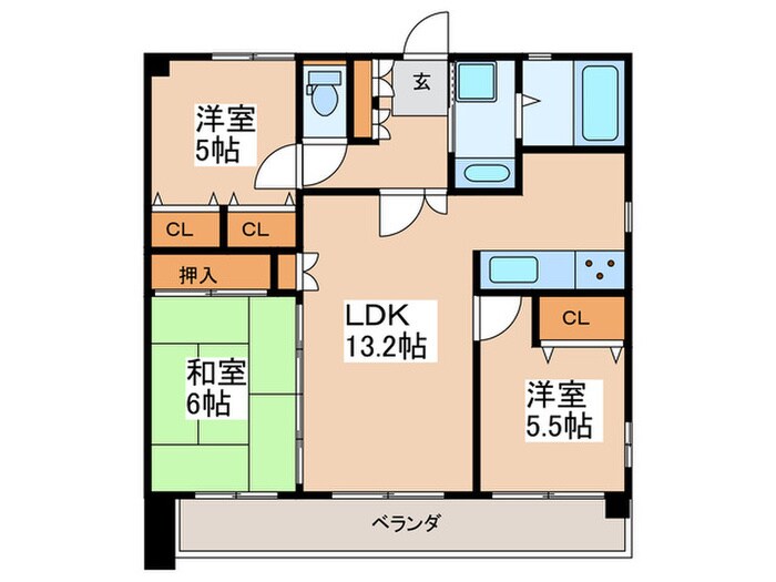 エスリード平野本町（１１０４）の物件間取画像