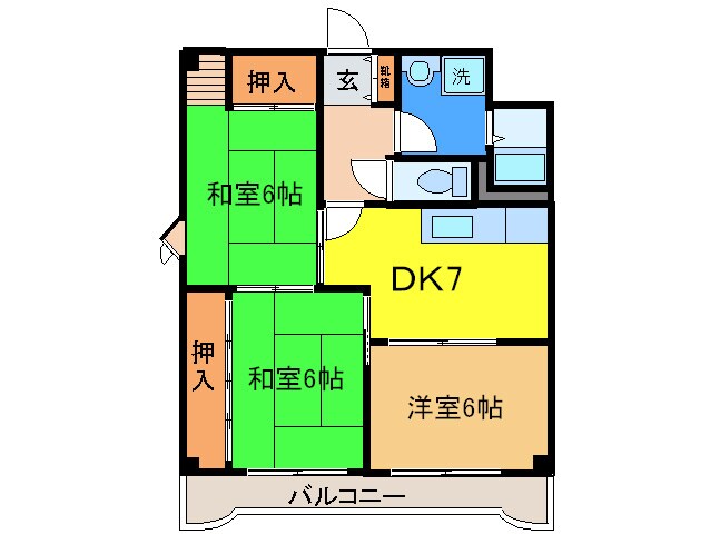 ドミール利倉西の物件間取画像