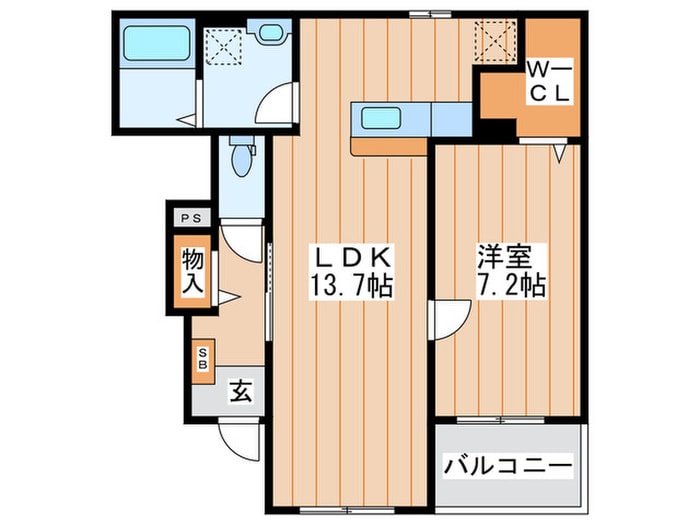 フィオ－レの物件間取画像