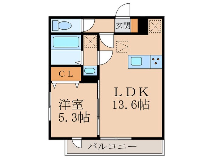 D-ROOM深草小久保町Bの物件間取画像