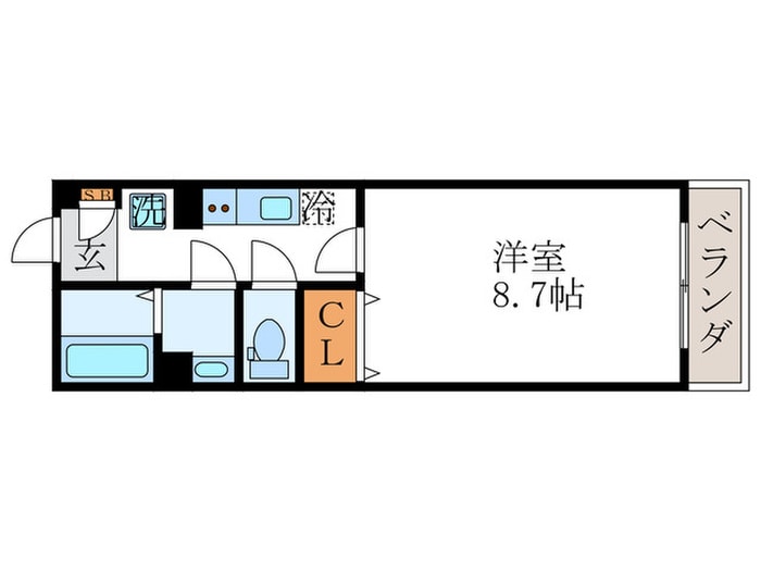 シュペリールＢの物件間取画像