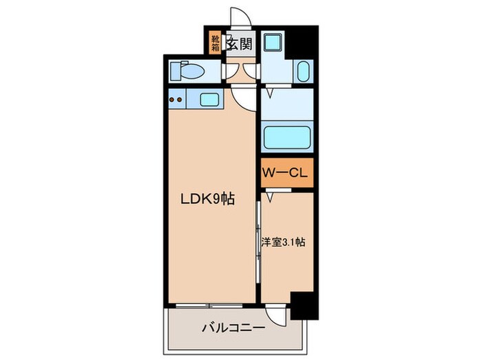 ミラージュパレス難波グランツの物件間取画像