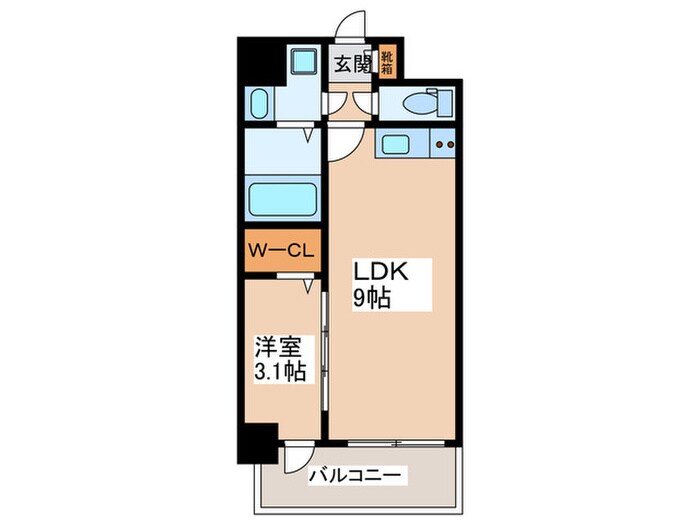 ミラージュパレス難波グランツの物件間取画像