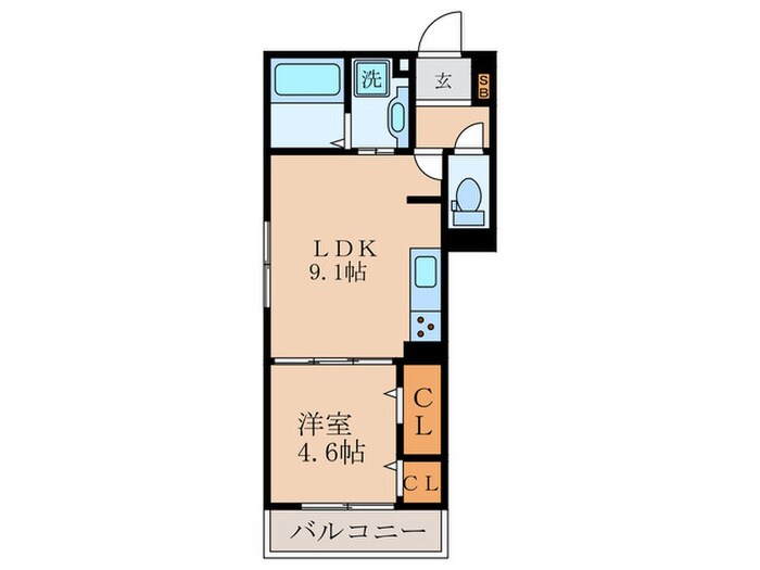 D-ROOM富野乾垣内の物件間取画像