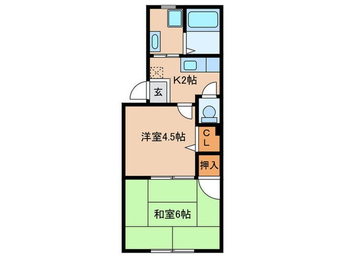 ハイツハシモトの物件間取画像