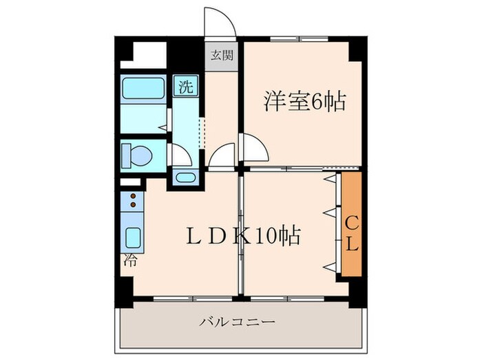 エクセルコ－ト西本町の物件間取画像