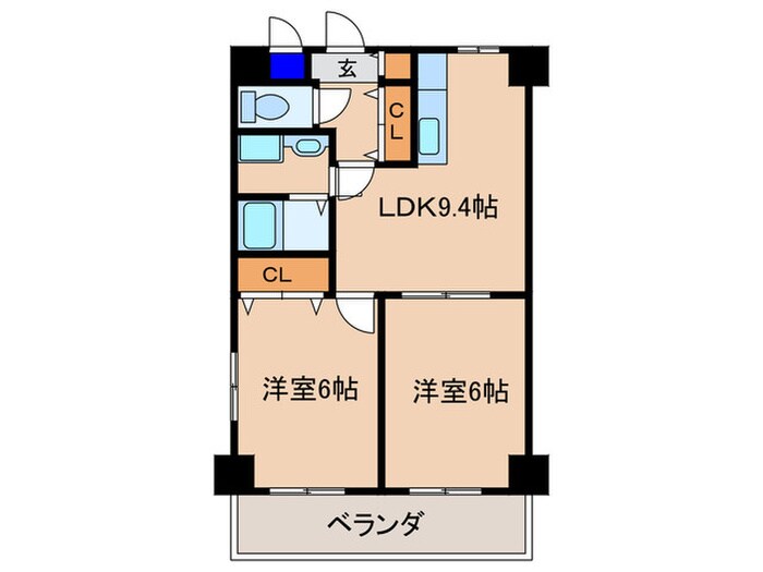 クレア－ル弐番館の物件間取画像