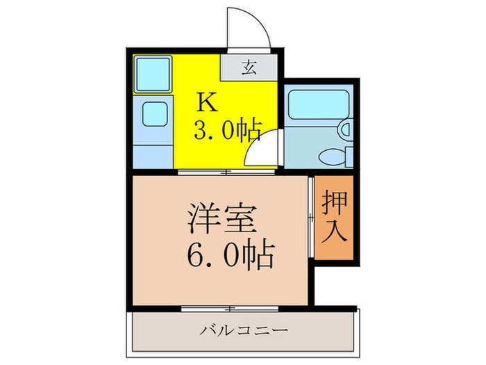 春日薩摩マンションの物件間取画像