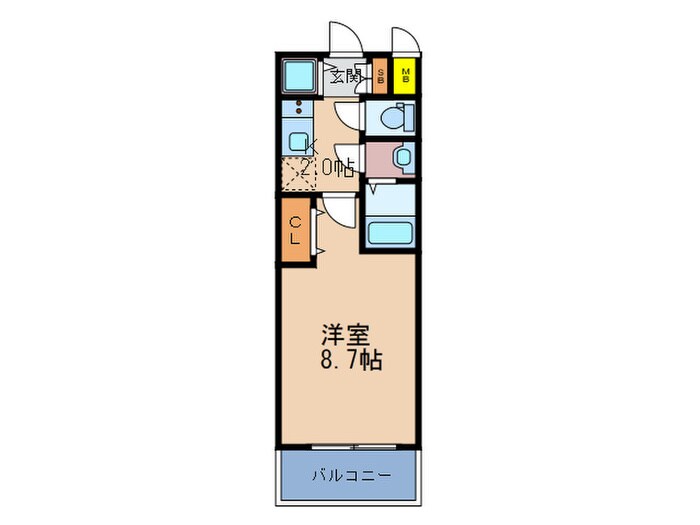 Ｊ．Ｔ．大阪Ｗｅｓｔ(602)の物件間取画像