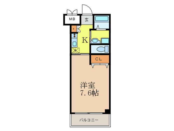 ロイヤルクィ－ンズパ－ク江坂の物件間取画像