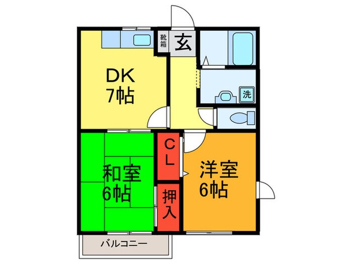 ドミ－ル小阪の物件間取画像