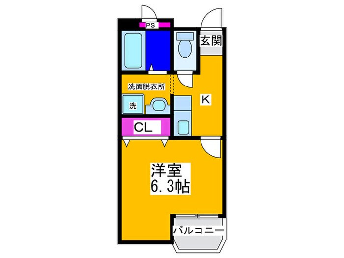 ヴィ－ブル桐山の物件間取画像