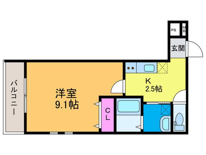 フジパレス高石千代田Ⅰ番館の物件間取画像