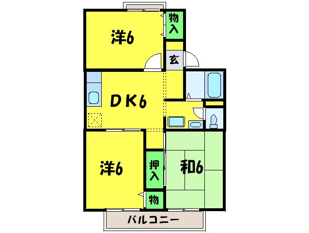 サンシャインの物件間取画像