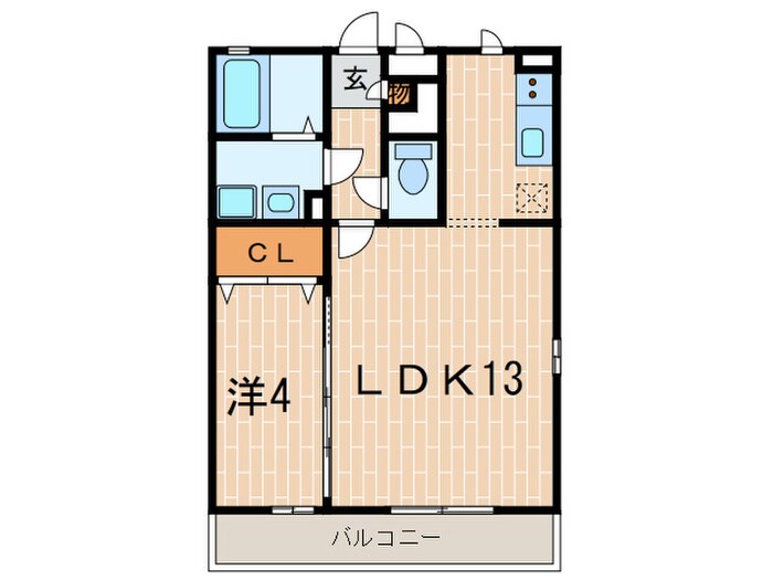 オッツ荒牧南の物件間取画像