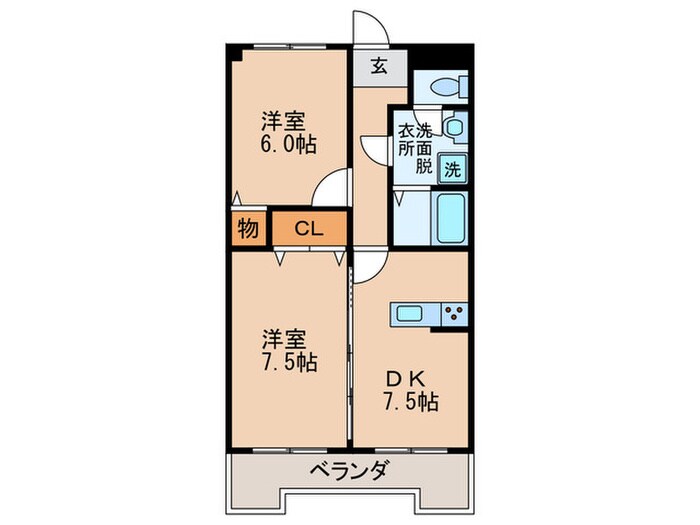 エルヴィラの物件間取画像