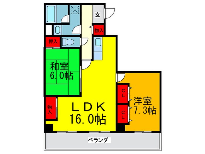 オークダイトの物件間取画像