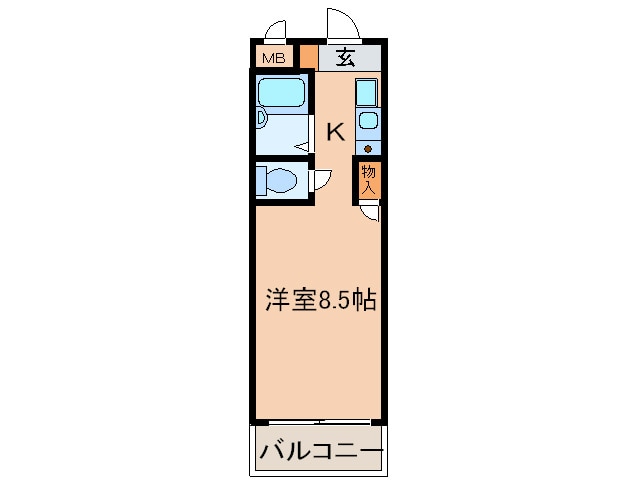 シャルムマンションの物件間取画像