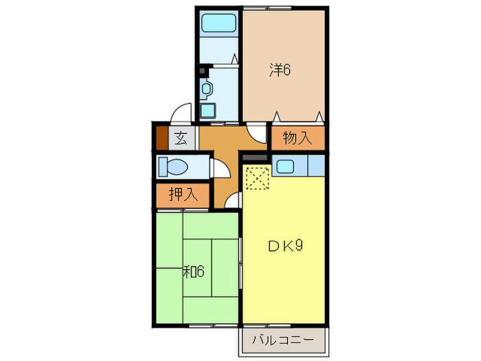 グランドール谷田川の物件間取画像