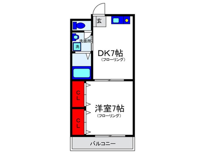 チェリ－ヒル刀根山の物件間取画像