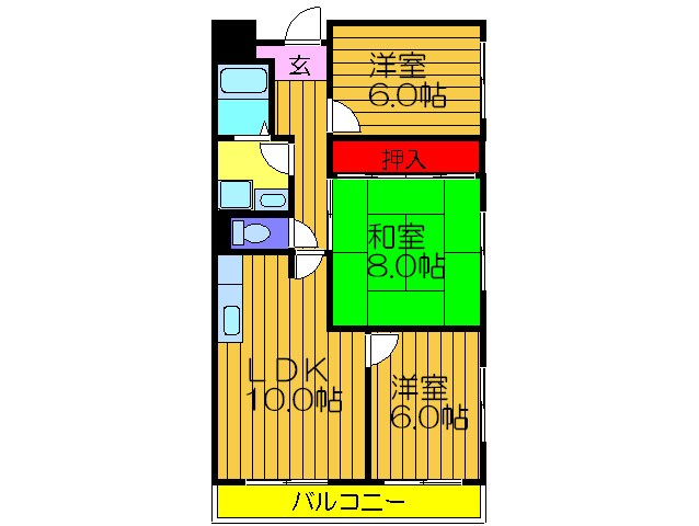 メゾン私市北棟の物件間取画像