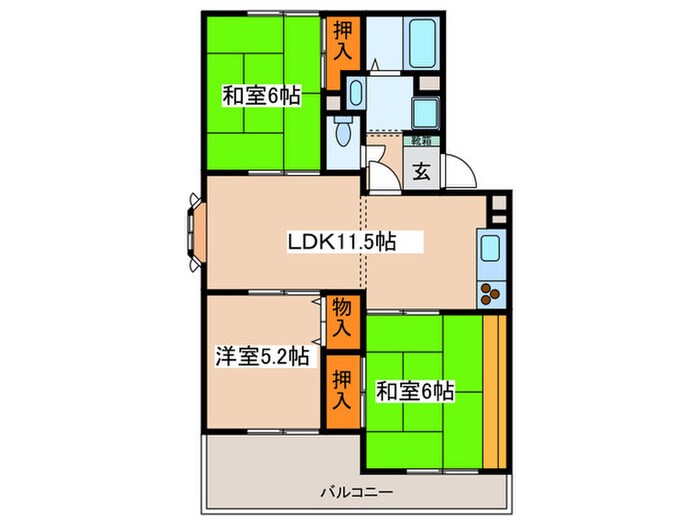 ハイツＫ＆ＫⅡの物件間取画像