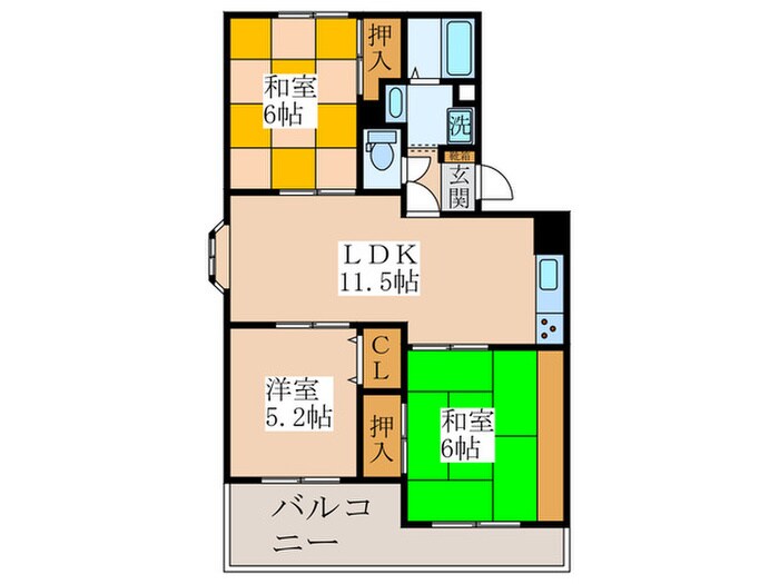 ハイツＫ＆ＫⅡの物件間取画像