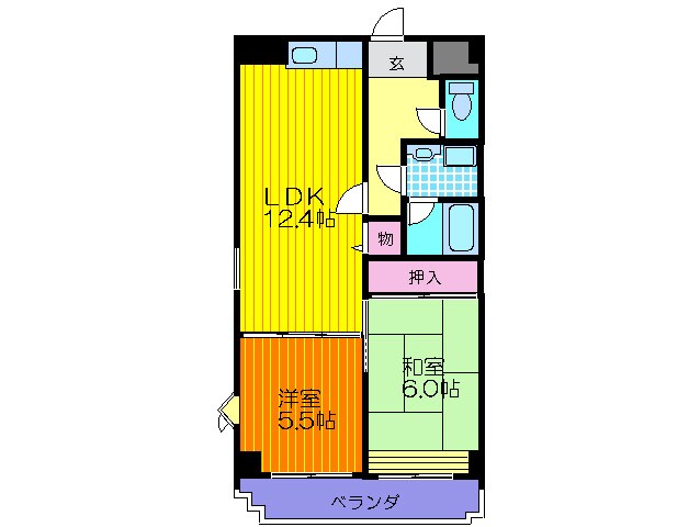 デルニエアンの物件間取画像