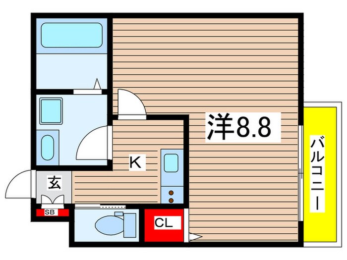 エイワード立花の物件間取画像