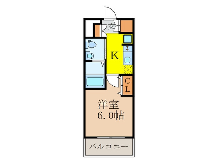 ｴｽﾃﾑｺｰﾄ新大阪Ⅷﾚｳﾞｫﾘｽ(202)の物件間取画像