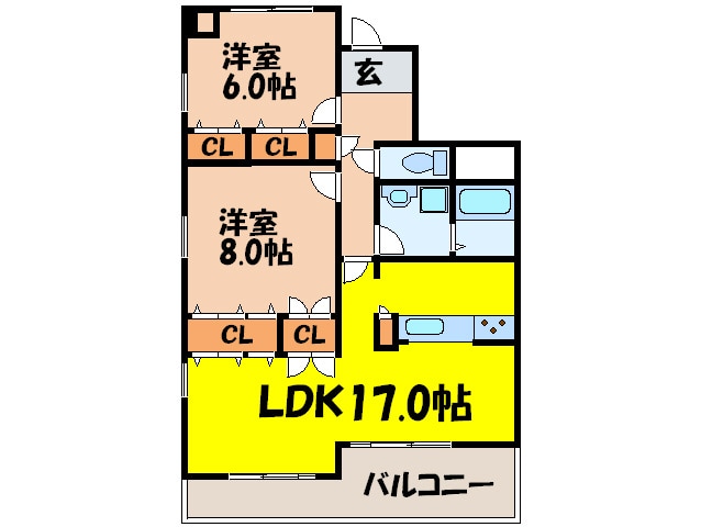 プレミ－ル桃山台の物件間取画像