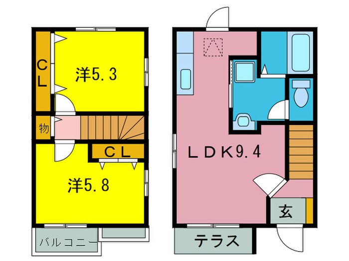 プリメール弐番館の物件間取画像