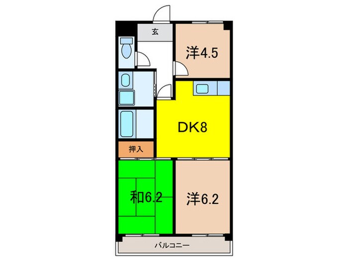 エンジェル尾上の物件間取画像