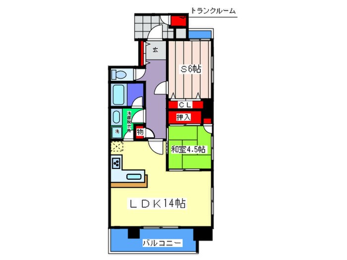 アーデン上本町の物件間取画像