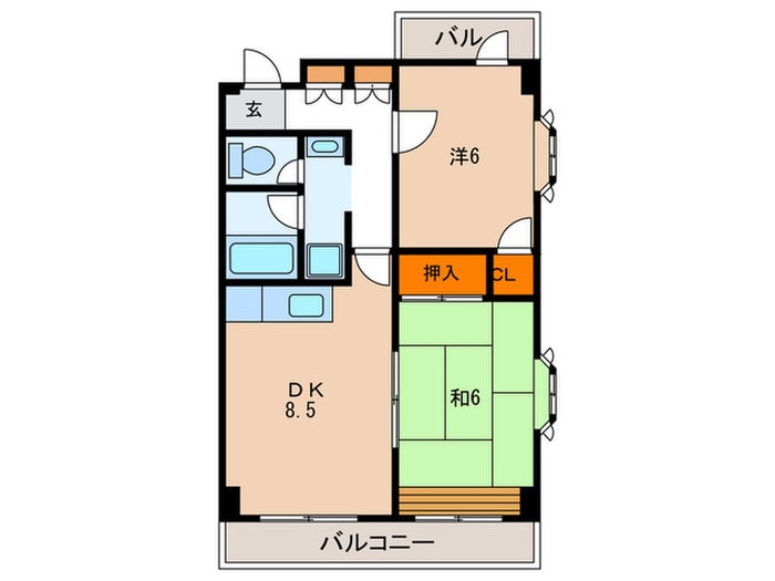 メゾン鷹取の物件間取画像