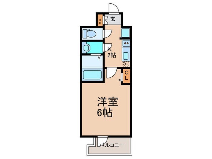 ﾌﾟﾚｻﾝｽ西九条ｼﾃｨﾍﾞｲ(305)の物件間取画像