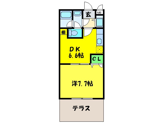 フジパレス式内町Ⅲ番館の物件間取画像